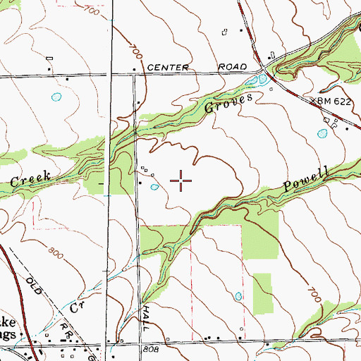 Topographic Map of Luce Blueberry Farm, NY