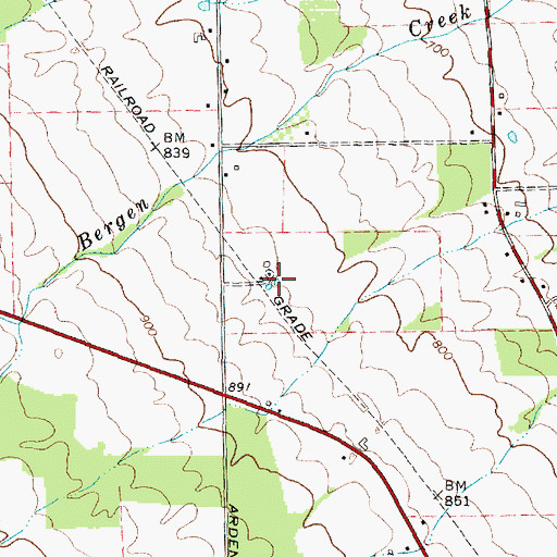 Topographic Map of Waid Apiaries, NY