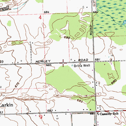 Topographic Map of Forest View Golf Center, MI