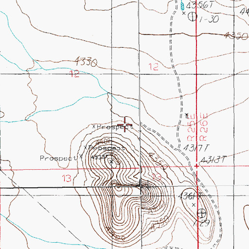 Topographic Map of Cochise County, AZ