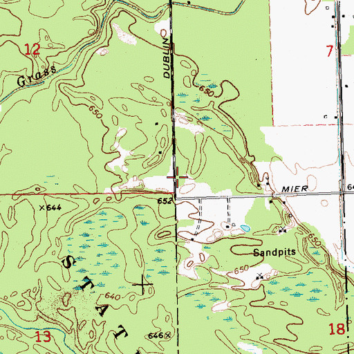 Topographic Map of Gray Post Office (historical), MI