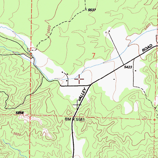 Topographic Map of Mill Canyon, CA