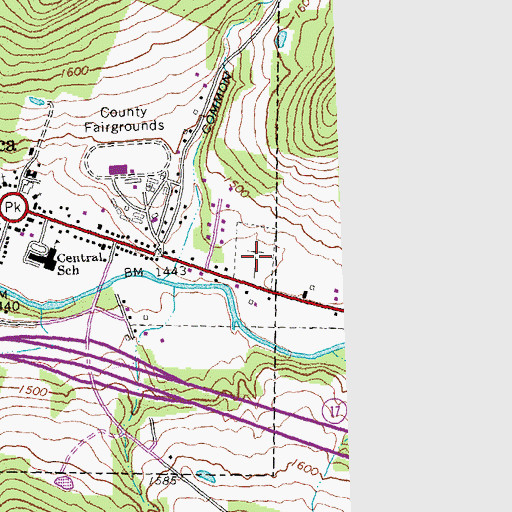 Topographic Map of Until the Day Dawn Cemetery, NY