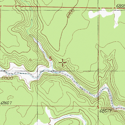 Topographic Map of Coconino County, AZ