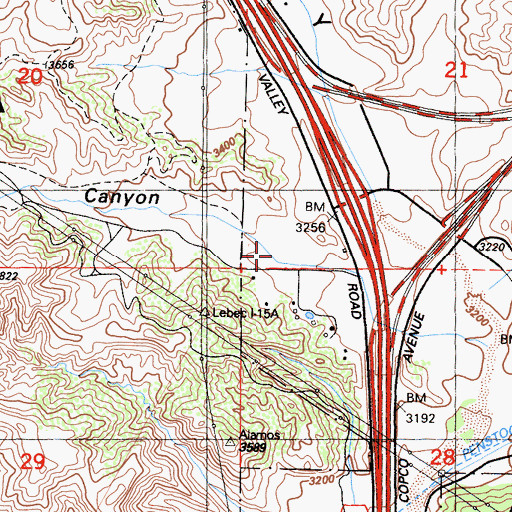 Topographic Map of Trust Me Canyon, CA