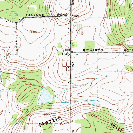 Topographic Map of Ash Grove Community Farm, NY