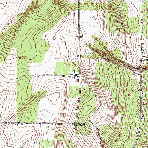 Topographic Map of Bully Hill Vineyards, NY