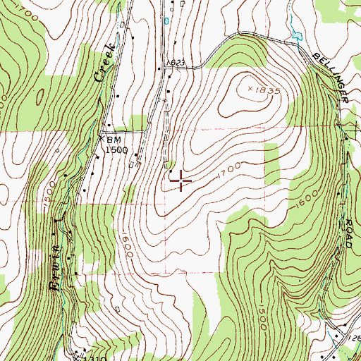 Topographic Map of West Wind Farm, NY