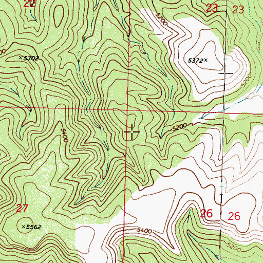 Topographic Map of Mohave County, AZ