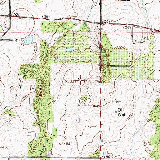 Topographic Map of Apple Barn Farm, OH