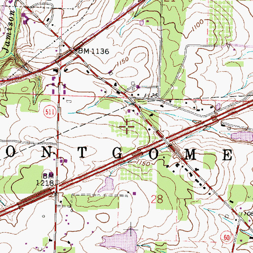Topographic Map of Appleseed Orchard, OH