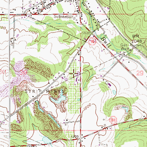 Topographic Map of Millrock Orchard, OH