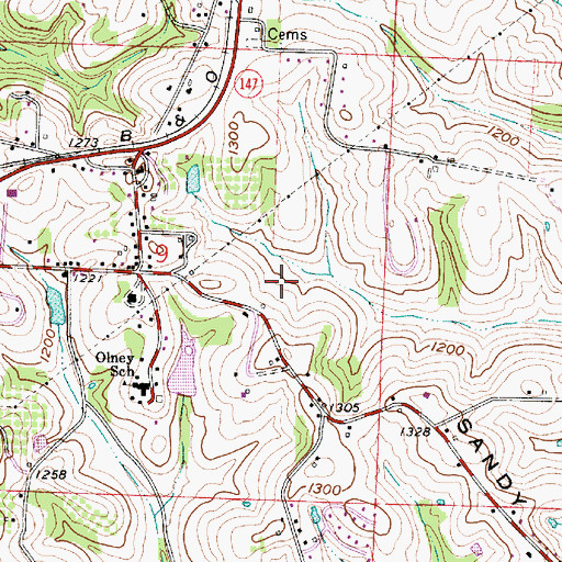 Topographic Map of Rockwell Orchards, OH