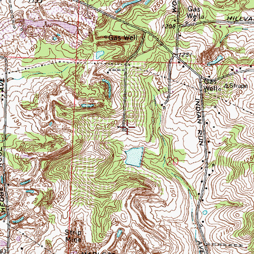 Topographic Map of Varian Orchards, OH