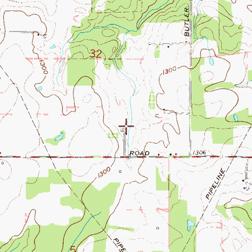 Topographic Map of Vincents Orchards, OH
