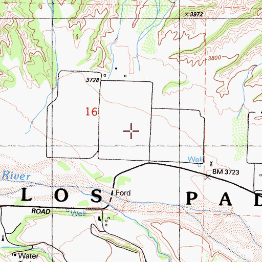 Topographic Map of Chorro Spring, CA