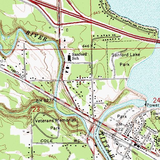 Topographic Map of Church of Jesus Christ of Latter Day Saints, MI