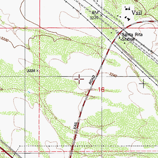 Topographic Map of Acacia Elementary School, AZ