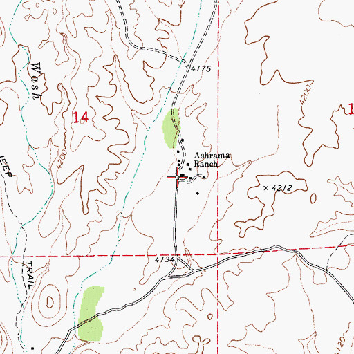 Topographic Map of World University, AZ