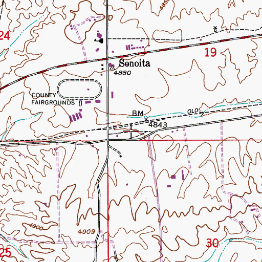 Topographic Map of Harvest Christian Academy, AZ