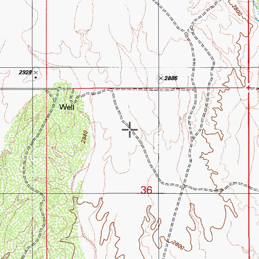 Topographic Map of Painted Sky Elementary School, AZ