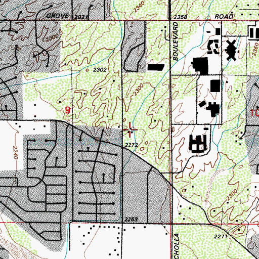 Topographic Map of Amphitheater District Alternative School, AZ