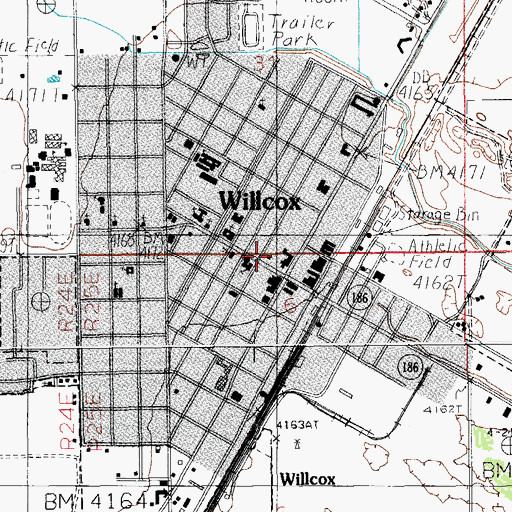 Topographic Map of Ppep Tec High School Eugene Lopez Learning Center, AZ