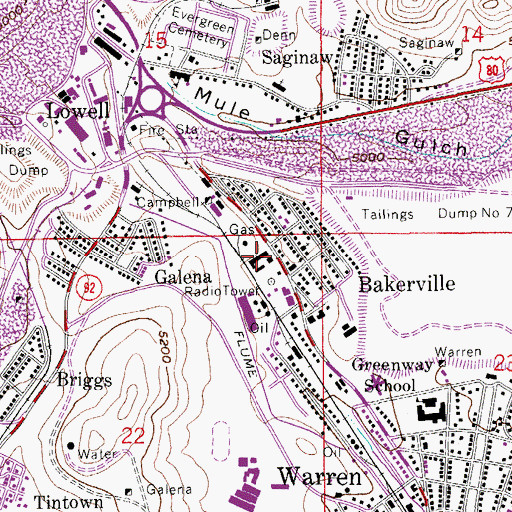 Topographic Map of Ppep Tec High School Manuel Borjorquez Learning Center, AZ