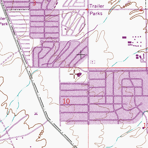 Topographic Map of First Baptist Christian Academy, AZ