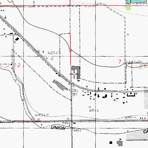 Topographic Map of Gila Preparatory Academy, AZ
