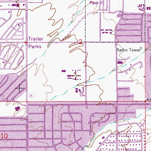 Topographic Map of Joyce Clark Middle School, AZ