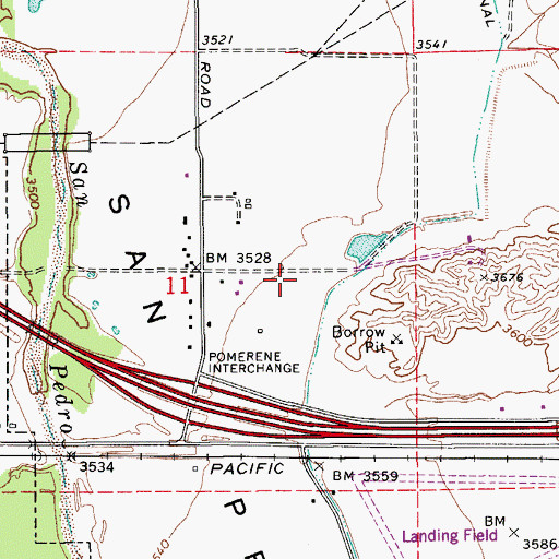 Topographic Map of Visions Unlimited Academy, AZ