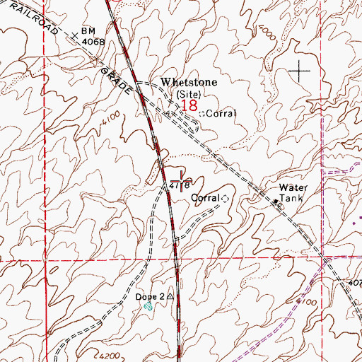 Topographic Map of Cochise College Benson Center, AZ