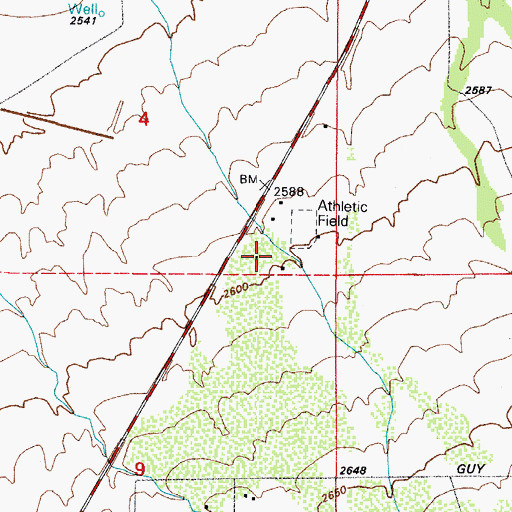 Topographic Map of Ppep Tec High School Robles Junction Learning Center, AZ