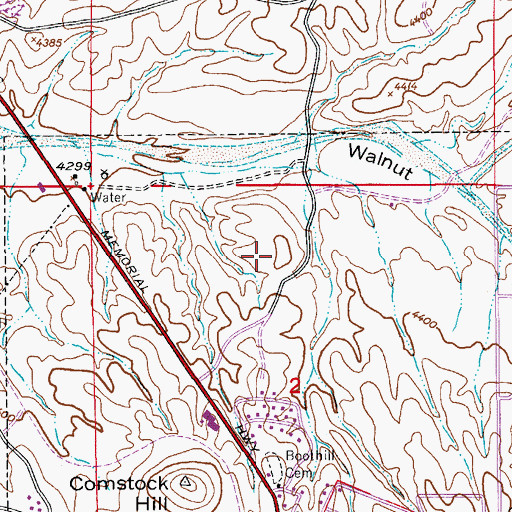 Topographic Map of Tombstone High School, AZ