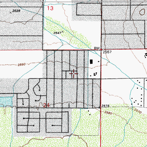 Topographic Map of Envision High School, AZ