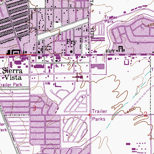 Topographic Map of Center For Academic Success, AZ