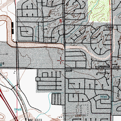 Topographic Map of J Robert Hendricks Elementary School, AZ