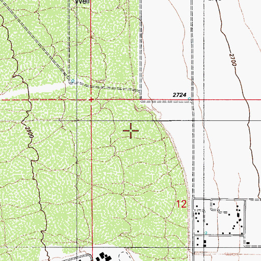 Topographic Map of Anza Trail School, AZ