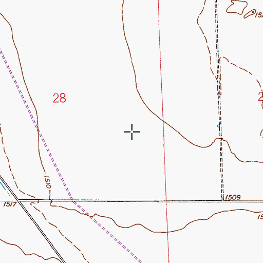 Topographic Map of Copper Basin K - 8 School, AZ