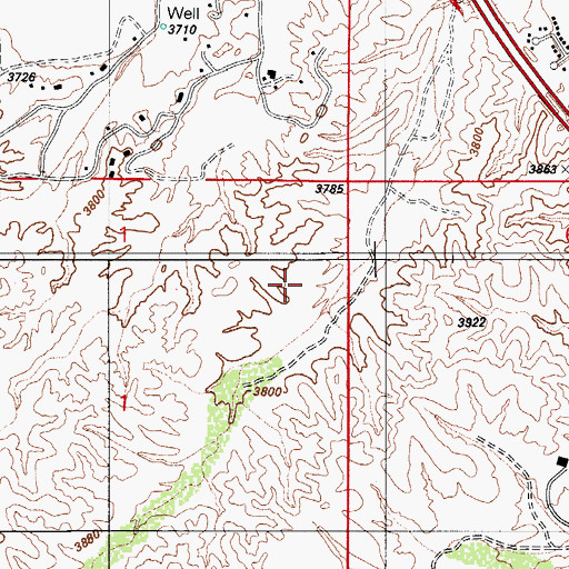 Topographic Map of Coronado Elementary School, AZ