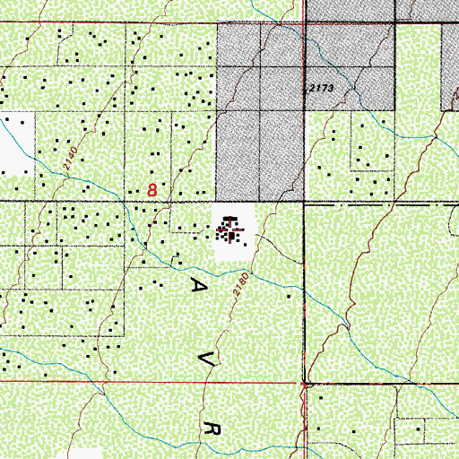 Topographic Map of Desert Winds Elementary School, AZ
