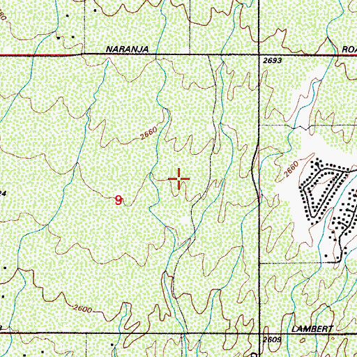 Topographic Map of Casas Christian School, AZ