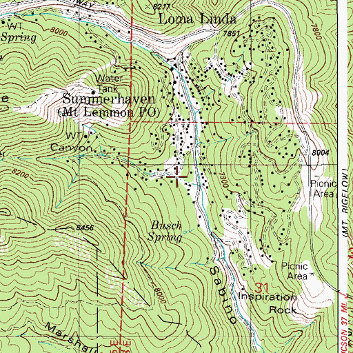 Topographic Map of Zimmerman Elementary School, AZ