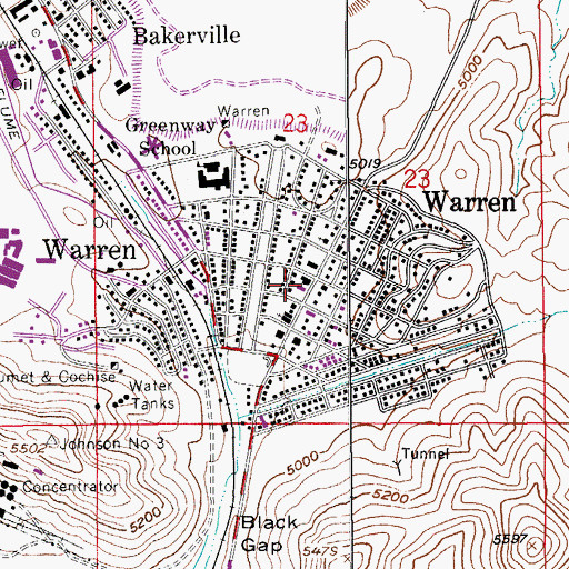 Topographic Map of Carmel Community Arts and Technology Charter School, AZ