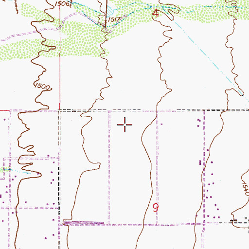 Topographic Map of Combs High School, AZ