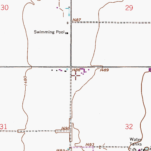 Topographic Map of Combs Traditional Academy, AZ