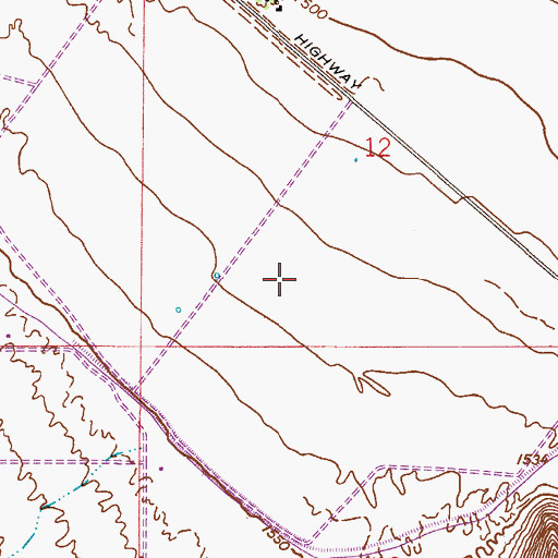 Topographic Map of San Tan Heights Elementary School, AZ