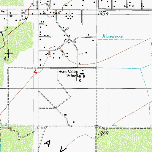 Topographic Map of Roadrunner Elementary School, AZ