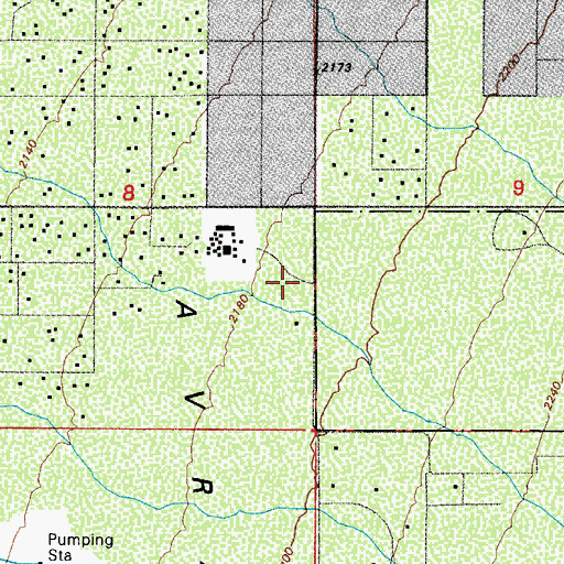 Topographic Map of Picture Rocks Elementary School, AZ